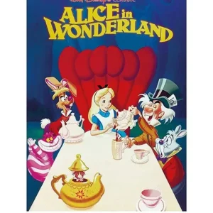 Kunstdruk Alice in Wonderland 1989 60x80cm Meilleure Vente