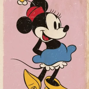 Dernier Modèle Poster Minnie Mouse - Retro 40x50cm