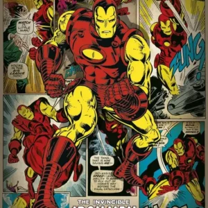 Haute Qualité Poster Marvel Comics - Iron Man - Retro 40x50cm