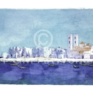 Certifié Kunstdruk Ralf Westphal - Molfetta, Apulien 90x70cm