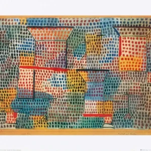 Retour Gratuit Kunstdruk Paul Klee - Kreuze und Säulen 50x40cm
