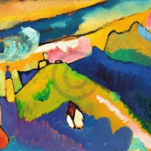 Top Vente Kunstdruk Wassily Kandinsky - Murnau, Berglandschaft 80x60cm