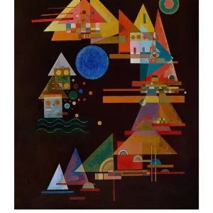 Vente Flash Kunstdruk Wassily Kandinsky - Spitzen im Bogen, 1927 60x80cm