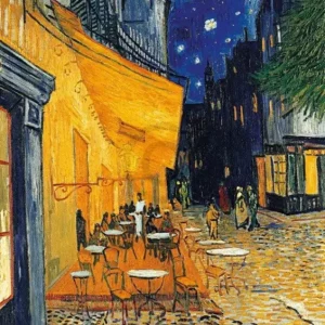 Vente Directe Kunstdruk Vincent Van Gogh - Café-Terrasse am Abend 21x29.7cm