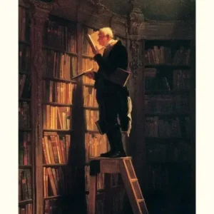 Promotion Kunstdruk Carl Spitzweg - Der Bücherwurm 61x91cm