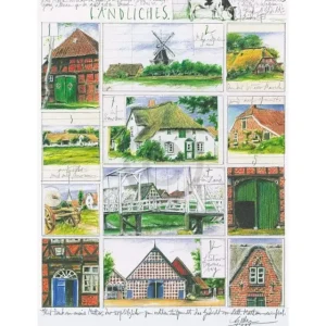 Expédié Aujourd’hui Kunstdruk Sabine Gerke - Ländliches 40x50cm