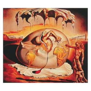 Achat Immédiat Kunstdruk Salvador Dali - Geopoliticus 50x40cm