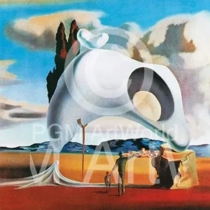 Certifié Kunstdruk Salvador Dali - Vestiges ataviques 60x80cm