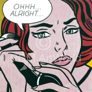 Acheter En Ligne Kunstdruk Roy Lichtenstein - Oh Alright 35.5x28cm