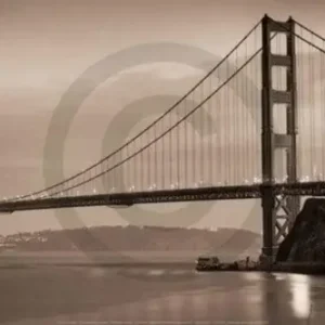 Acheter En Ligne Kunstdruk Alan Blaustein - Golden Gate Bridge II 90x30cm