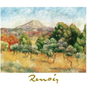 Vente Directe Kunstdruk Auguste Renoir - Il mont Sainte-Victoire 70x50cm