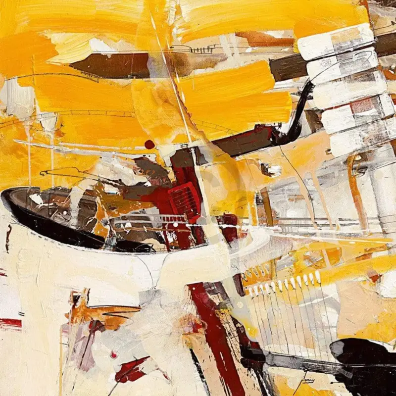 Satisfait Ou Remboursé Kunstdruk Norbert Mayer - Ein konservierter Gedanke 70x70cm