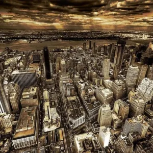 Dernière Chance Kunstdruk Dr. Michael Feldmann - Metropolis 100x70cm