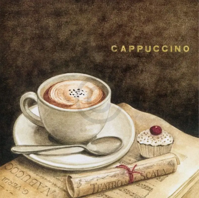 Bon Plan Kunstdruk Mepas G.P. - Cappuccino 40x40cm