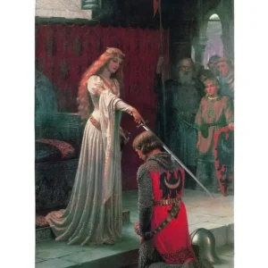 Affaire À Saisir Kunstdruk Edmund Blair Leighton - The Accolade, 1901 60x80cm