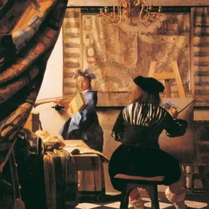 Promotion Kunstdruk Johannes Vermeer - Die Malkunst 60x80cm