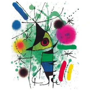 Seulement Aujourd’hui Kunstdruk Joan Miro - The singing Fish 70x100cm