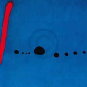 Vente Flash Kunstdruk Joan Miro - Bleu II 100x70cm