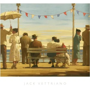 Affaire À Saisir Kunstdruk Jack Vettriano - The Pier 72x67cm