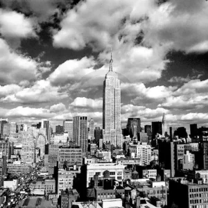 Dernier Modèle Kunstdruk Henri Silberman - Sky over Manhatten 80x60cm