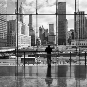 Acheter En Ligne Kunstdruk Henri Silberman - Looking at Ground Zero 80x60cm