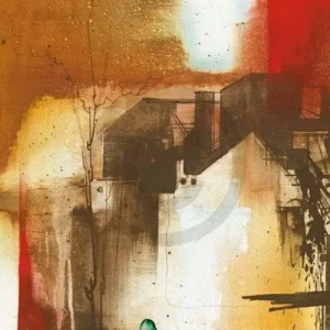 Solde Kunstdruk Gottfried Renz - Altes Landhaus 100x50cm