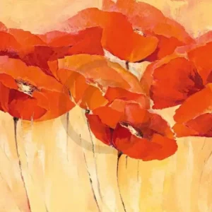 Authentique Kunstdruk Elena Filatov - Mohnparade II 138x76cm