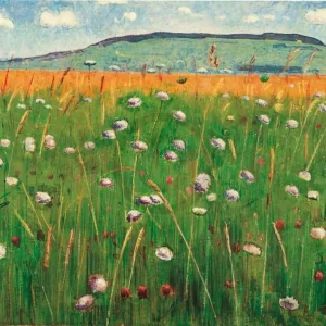 Remise Kunstdruk Ferdinand Hodler - Wiesenstück 1900/1902 60x48cm