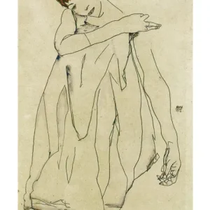 Solde Kunstdruk Egon Schiele - Die Tänzerin 50x70cm