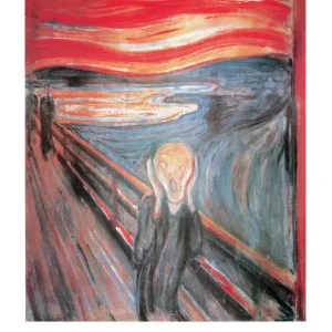 Satisfait Ou Remboursé Kunstdruk Edvard Munch - The Scream 50x70cm