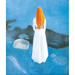 Authentique Kunstdruk Edvard Munch - Young girl on a Jetty 60x80cm