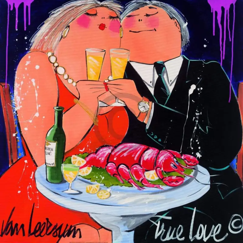 Produit De Marque Kunstdruk El van Leersum - True Love 70x70cm