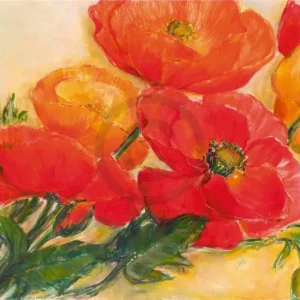 Super Prix Kunstdruk Elisabeth Krobs - Splendid Poppies 100x70cm