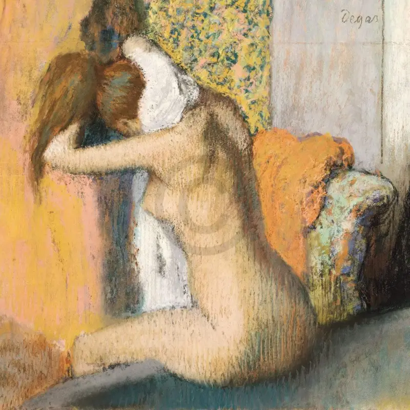 Dernière Chance Kunstdruk Edgar Degas - Frau nach dem Bade 80x60cm