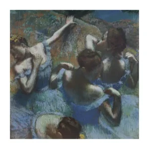 Bon Marché Kunstdruk Edgar Degas - Blue Dancers 60x80cm
