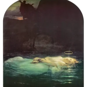 Authentique Kunstdruk Hippolyte Paul Delaroche - The Young Martyr 1855 60x80cm