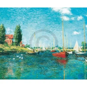 Expédié Aujourd’hui Kunstdruk Claude Monet - Red Boats 80x60cm