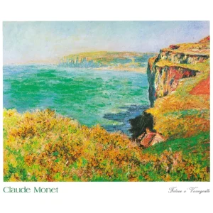 Affaire À Saisir Kunstdruk Claude Monet - Falaise à Varengeville 70x50cm