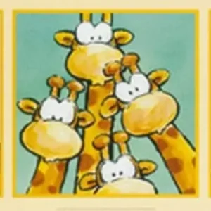 Vente Directe Kunstdruk Jean Paul Courtsey - Funny Friends IV 95x33cm