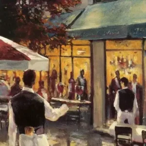 Achat Immédiat Kunstdruk Brent Heighton - 5th Ave Cafe 40x80cm
