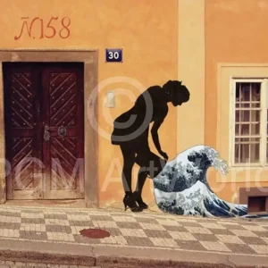 Commander Maintenant Kunstdruk Edition Street - Wave 50x70cm