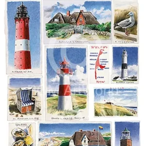 Remise Kunstdruk Andy Airfix - Auf Sylt 50x70cm