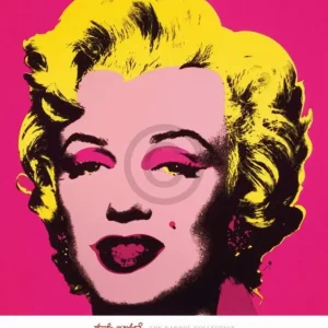 Affaire À Saisir Kunstdruk Andy Warhol - Marilyn MonroeHot Pink 65x70cm