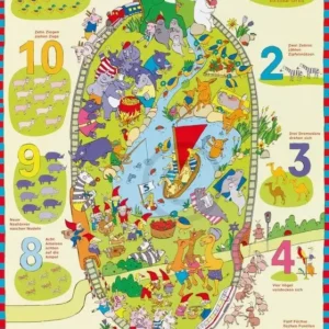 Bon Marché Gabriele Altevers - Zwölf Zahlen zählen Kunstdruk 42x60cm