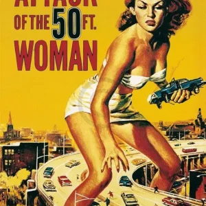 Usine Directe Kunstdruk Liby - Attack of the 50FT. Woman 60x80cm