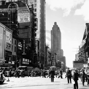 Expédition Rapide Kunstdruk Liby - New York, 42nd Street 80x60cm