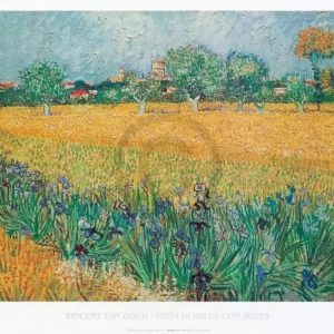 Commander Maintenant Kunstdruk Vincent Van Gogh - Vista di Arles Con Irises 80x60cm