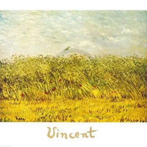 Soldes Kunstdruk Vincent Van Gogh - The Wheat Field 70x50cm