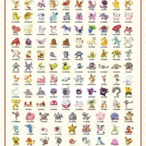 Offre Spéciale Poster Pokémon - Kanto 151 61x91,5cm