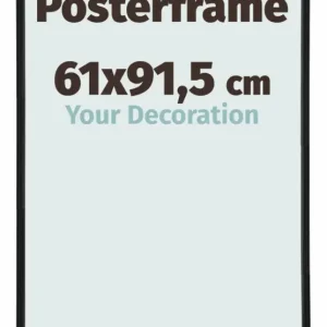 Posterlijst 61x91,5cm Zwart Mat Kunststof Paris Expédition Rapide